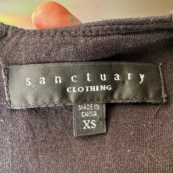 Sanctuary Clothing • Faux Leather Peplum Top • XS - Picture 6 of 6